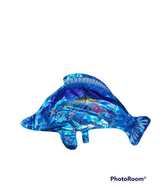 2022 Toptan orta folyo balon mavi balık